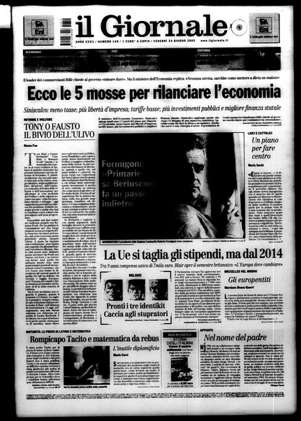 Il giornale : quotidiano del mattino